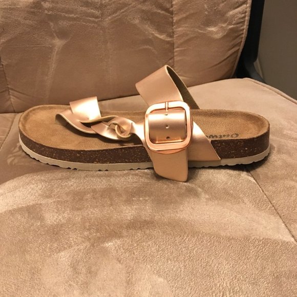 NWOT Outwoods Bork 67 Rose Gold Braided Sandals - Picture 7 of 7